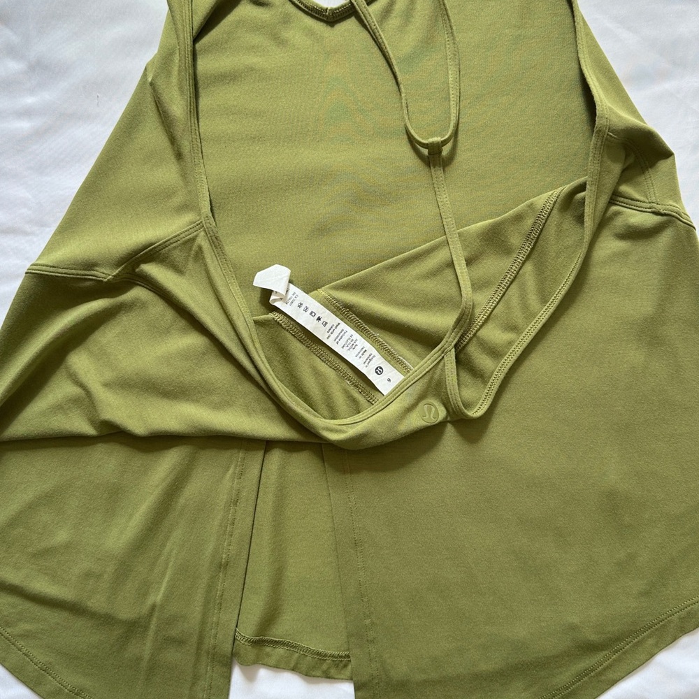 Lululemon Modal-Silk Yoga Tank Top - Bronze Green - 6 - Picture 6 of 9